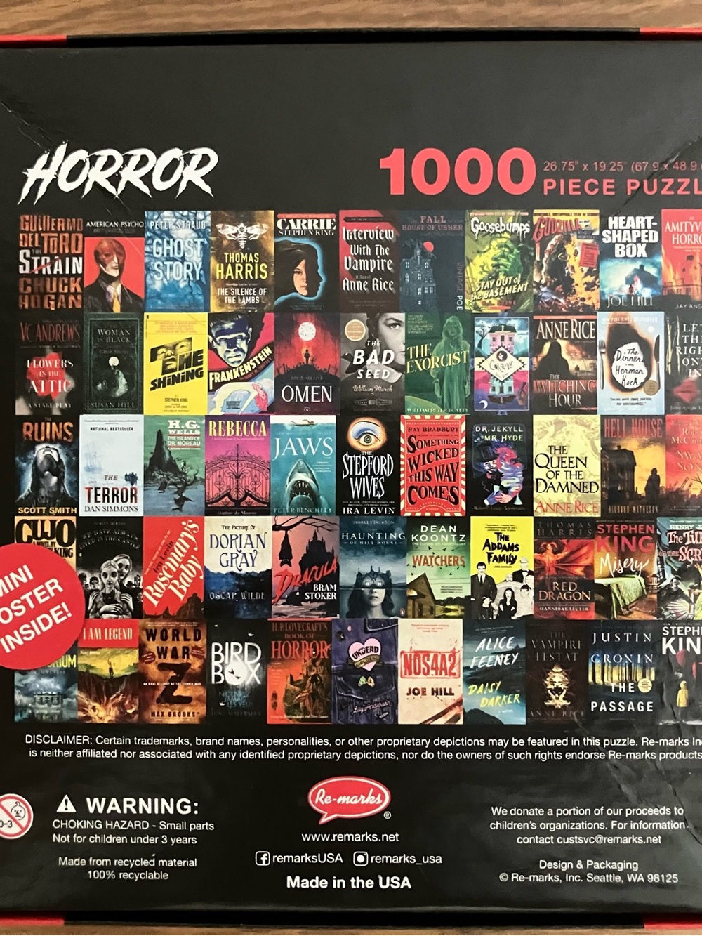Horror Classics Jigsaw Puzzle - Multi-Color